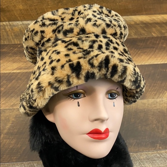 York Faux Cheetah Fur Bucket Hat | Poshmark